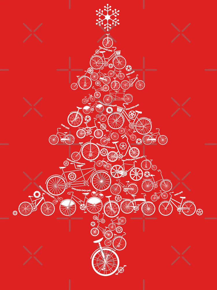 Christmas Tree Bicycles white