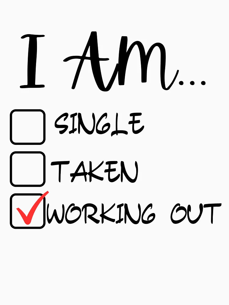 single taken working out Fitness Gym lovers | Singles day - Funny