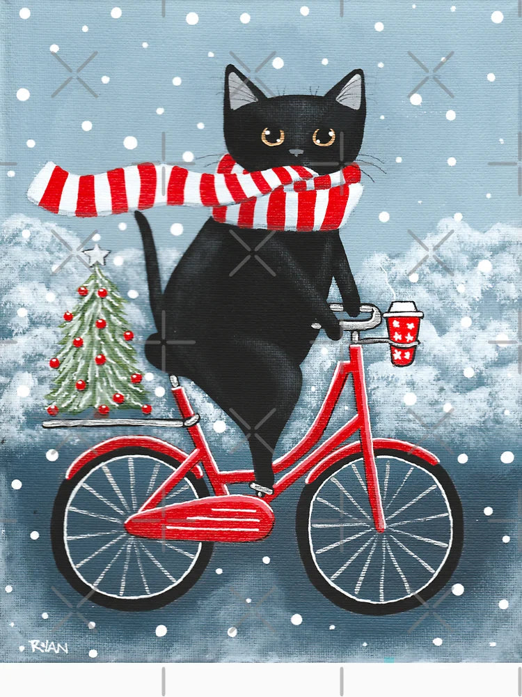 Black Cat Winter Bicycle Ride