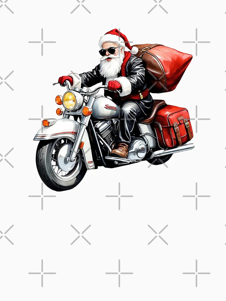 Santa is camming On Motorbike with Gifts
