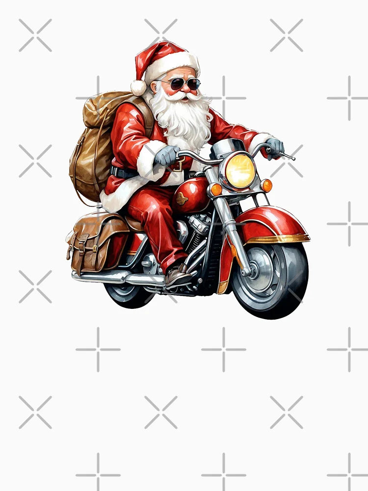 Santa On Motorbike with Gifts