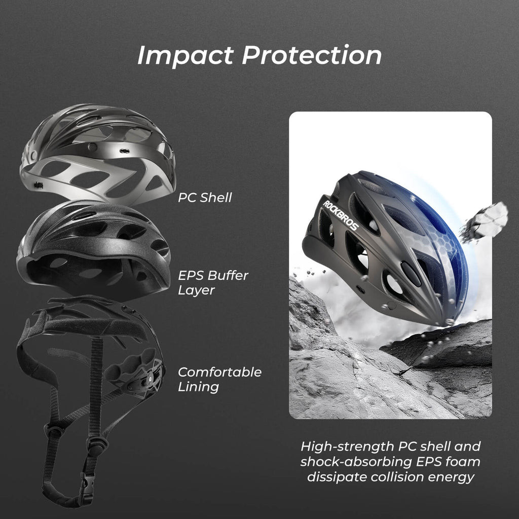 Pottier Bike Helmet with Visor and Goggles
