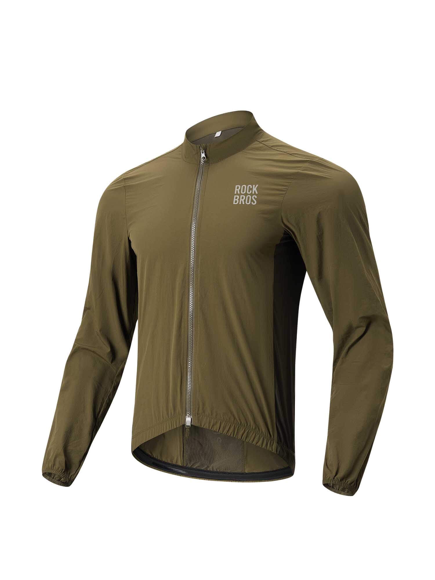 Men's Windproof Cycling Jacket Foldable Bike Windbreaker