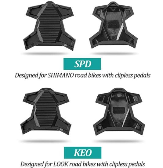 ROCKBROS PP20 cykelpedaladapter SPD-SL/KEO Sort 1 par