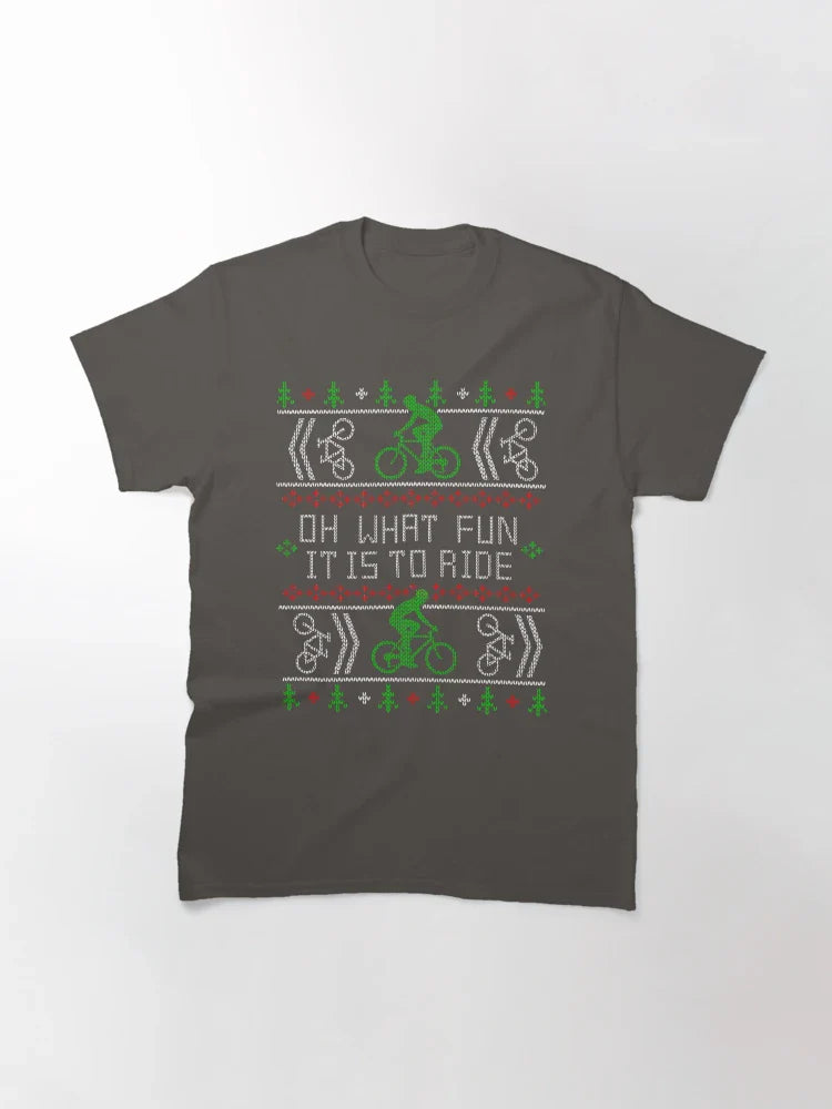 Biking Oh What Fun Cycling Bike Ugly Christmas Sweater