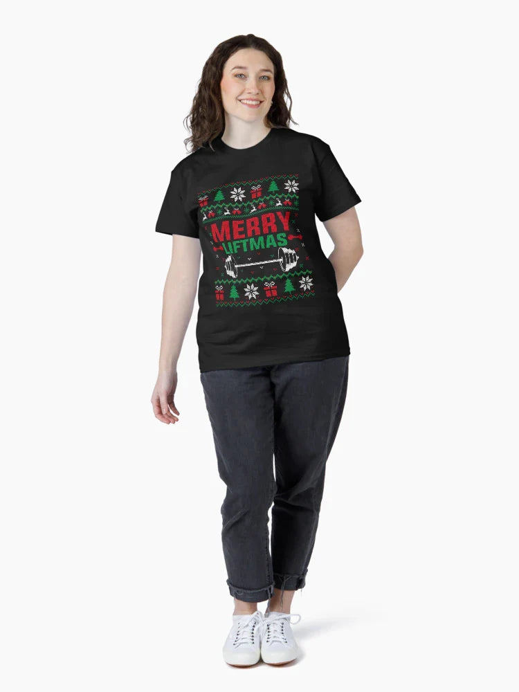 Merry Liftmas Ugly Christmas Gym Fitness