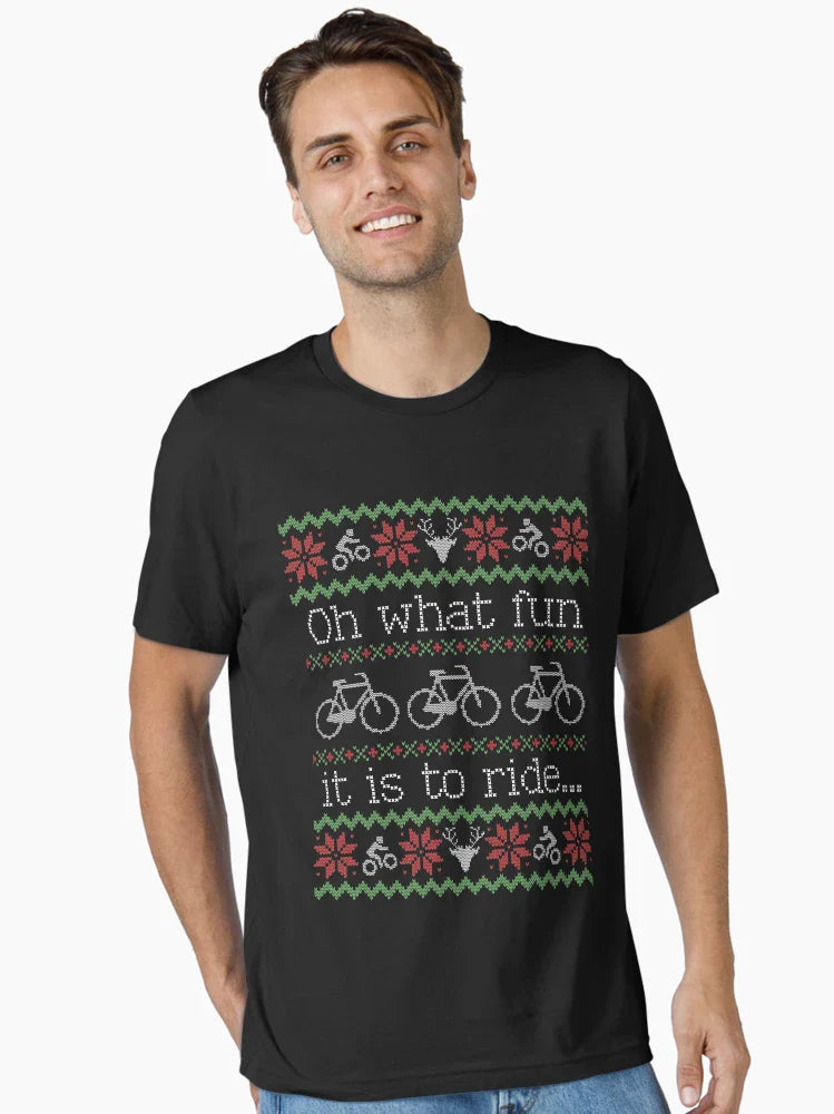 Ugly Christmas Sweater Ride Bike Cyclist