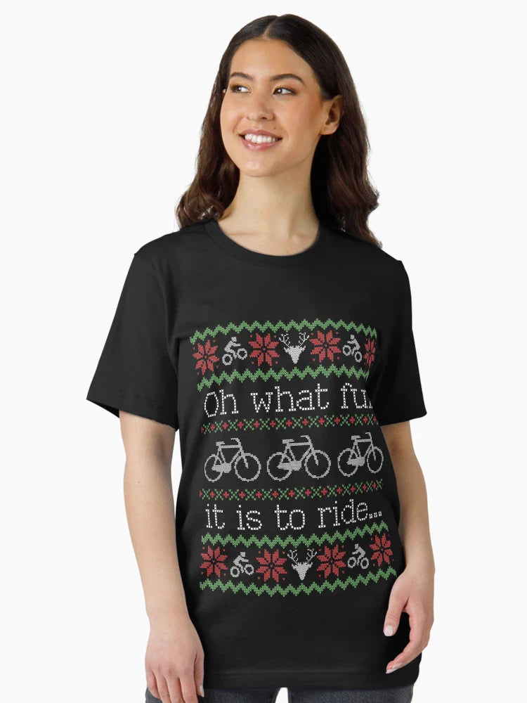 Ugly Christmas Sweater Ride Bike Cyclist