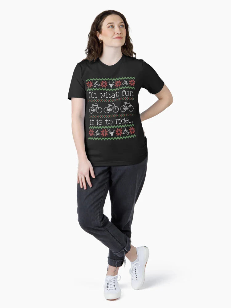Ugly Christmas Sweater Ride Bike Cyclist