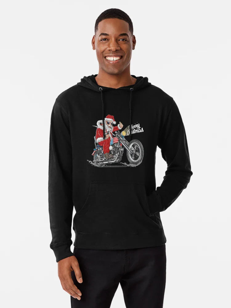 Santa Claus Christmas USA Biker Motorcycle Motorbike Gift