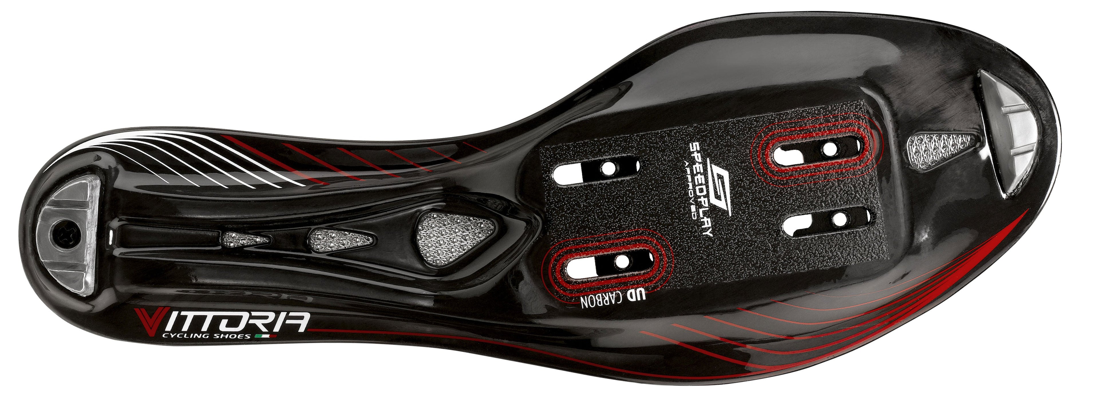 Vittoria Velar Road Cycling Shoes (Black) Speedplay Sole EU 45