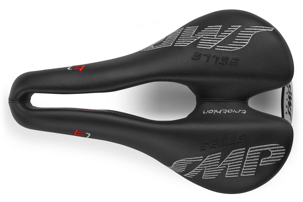 Selle SMP Triathlon T1 Saddle with Steel Rails (Black)